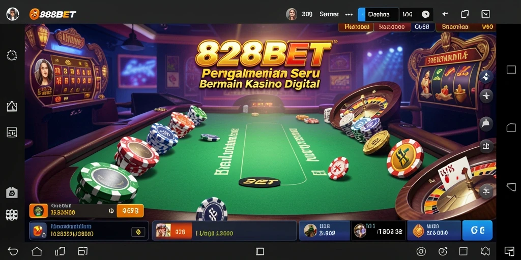 Tampilan menakjubkan dari gameplay Kasino di 828BET.