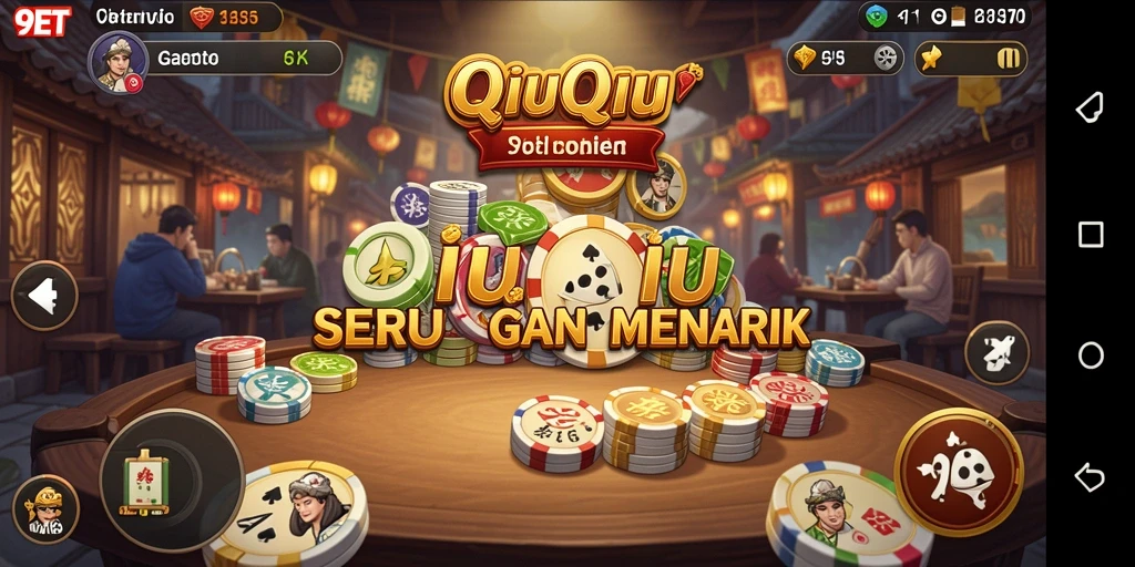 Tampilan seru gameplay QiuQiu di 9ET.