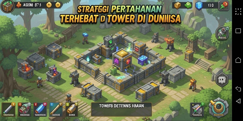 Tangkapan layar gameplay AGEN878 saat menghadapi gelombang musuh.