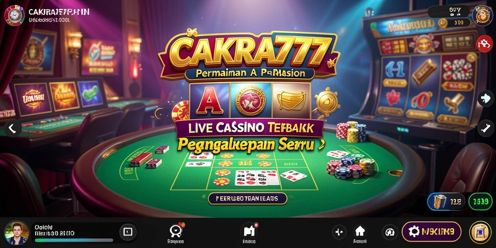 Tampilan gameplay Live Casino di CAKRA777 yang mendebarkan.