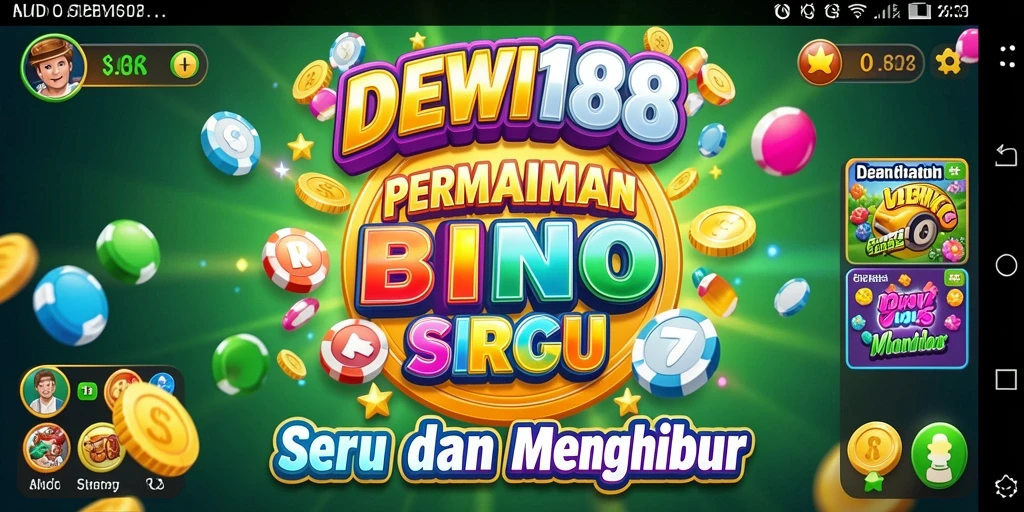 Tampilan menarik dari gameplay DEWI188 Bingo yang seru.