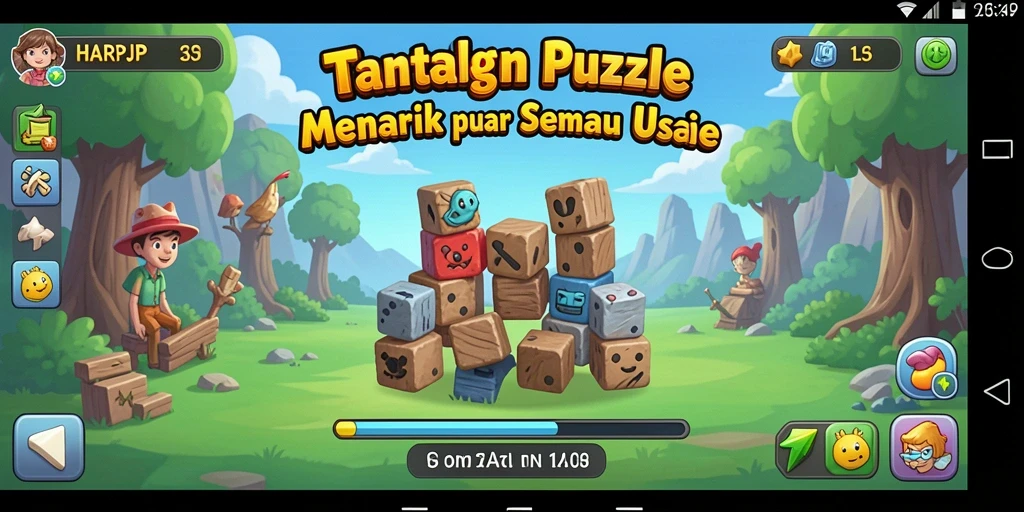 Tampilan gameplay HARAPJP yang menantang dan menarik.