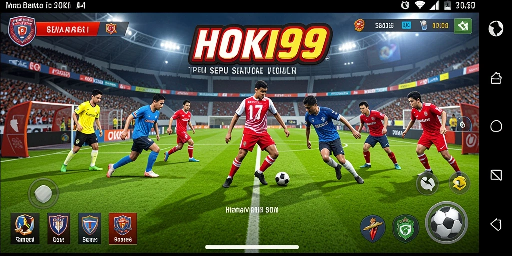 Tampilan gameplay HOKI99 yang seru dan mendebarkan dengan aksi di lapangan.