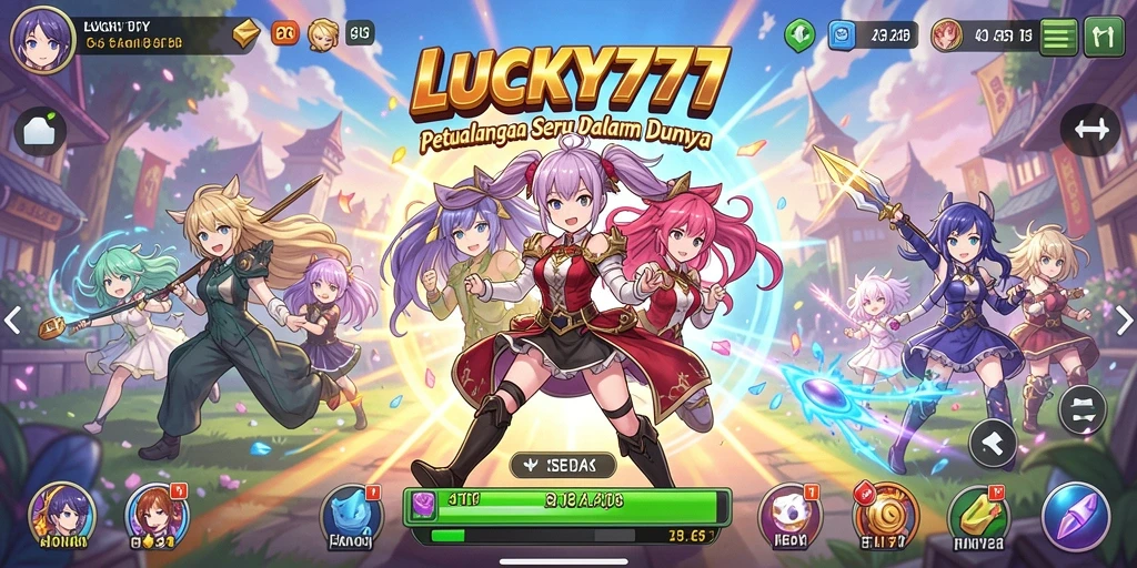 Screenshot LUCKY777 menampilkan karakter Anime beraksi dalam pertempuran seru.