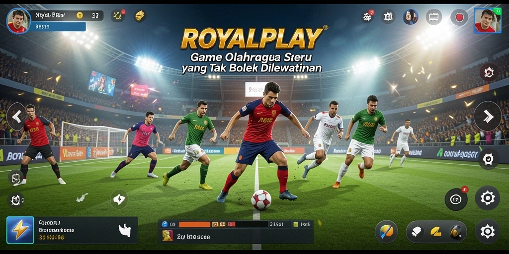 Gameplay seru di ROYALPLAY dengan sudut pandang pemain saat bertanding.
