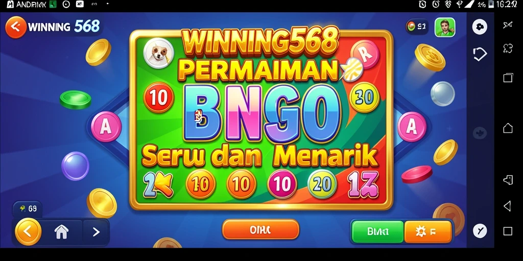 Screenshot gameplay WINNING568 menampilkan keseruan permainan Bingo.